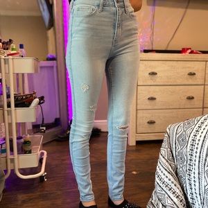 light blue hollister jeans